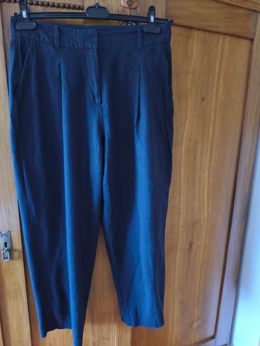 Spodnie lniane Zara 38