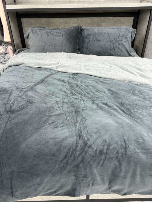 Постільна білизна ВЕЛЮРОВА "Комбінована" ЄВРО