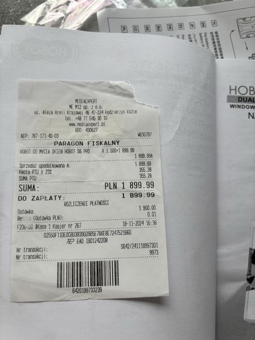 Robot do mycia okien hobot 6s pro GWARANCJA