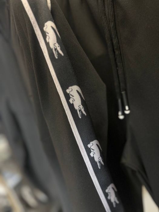 КОСТЮМ LACOSTE Мужской черный премиум осень/зима кофта штаны S M топ