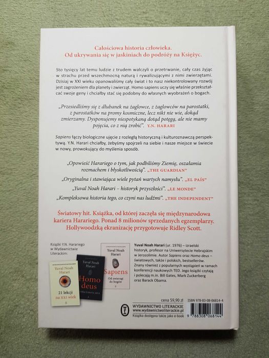 Sapiens od Zwierząt do Bogów Yuval Noah Harari