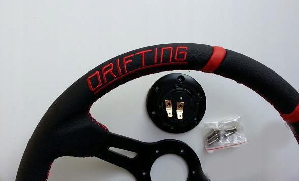 Sportowa kierownica DRIFTING DRIFT SKÓRA omp momo