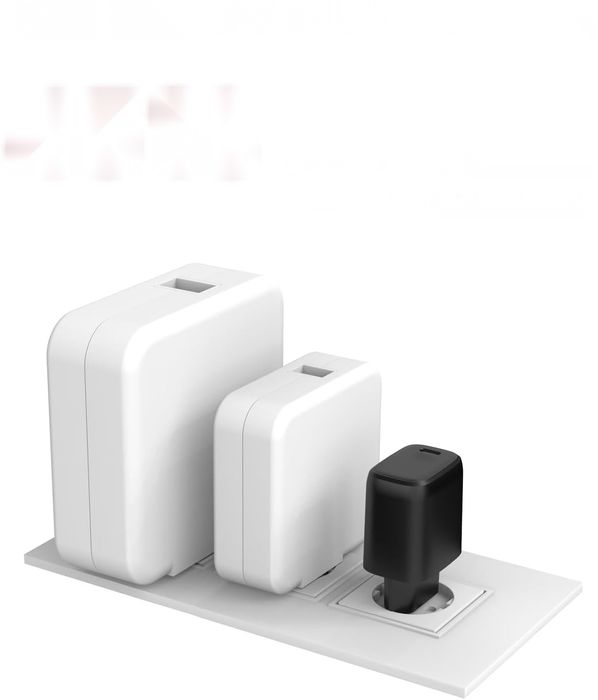 Ładowarka usb c 20w szybkie ładowanie pd qackenm czarna