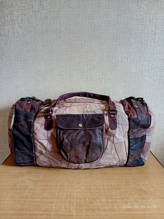 Сумка дорожня шкіряна