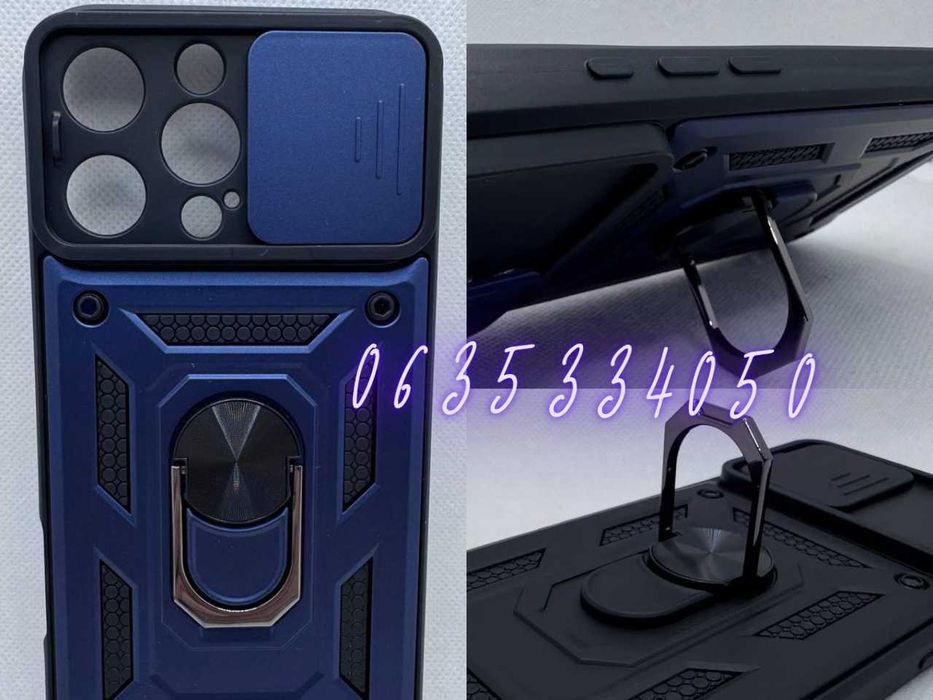 Противоударный чехол для iPhone 16 17 Air Pro Max кольцо магнит
