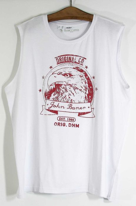 T-shirt męska 2 sztuki zestaw ( biała i granat ) R - 64/66