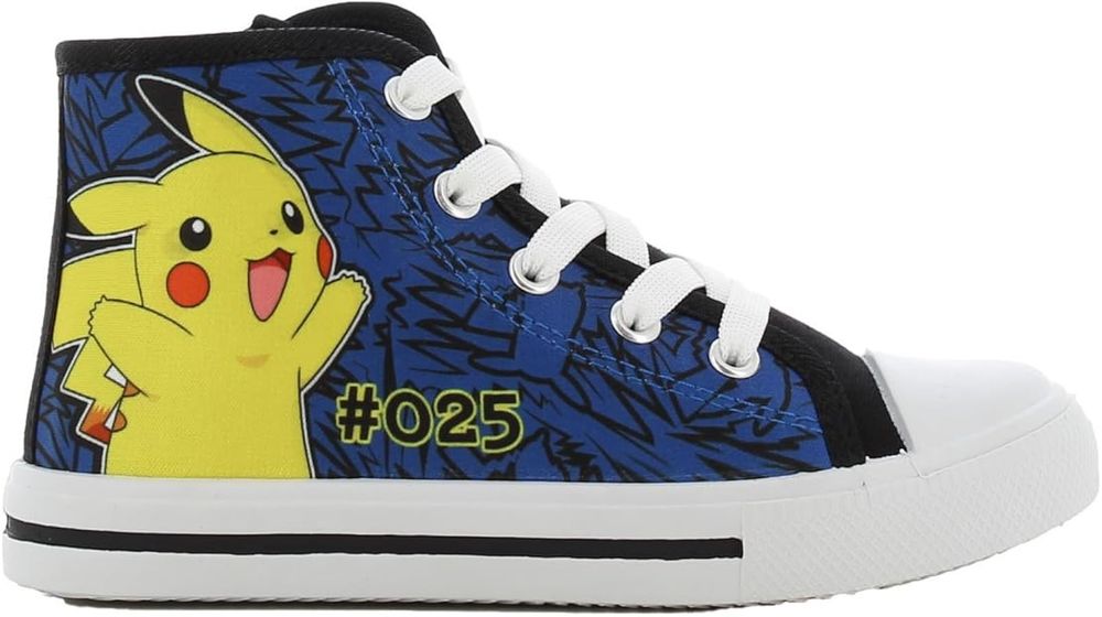 Klasyczne trampki dla dziecka, sznurówki i suwak , Pokemon Pikachu roz.27 nowe w pudełku