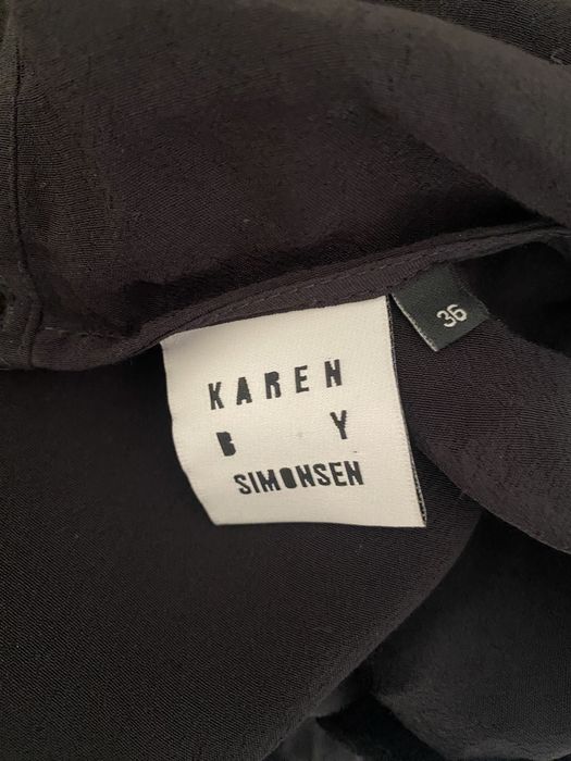 Karen by Simonsen sukienka 2w1 wełna jodełka S 36
