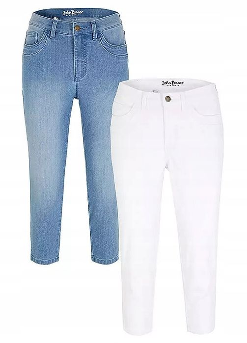 B.P.C spodnie jeansy 3/4 niebieskie ^54