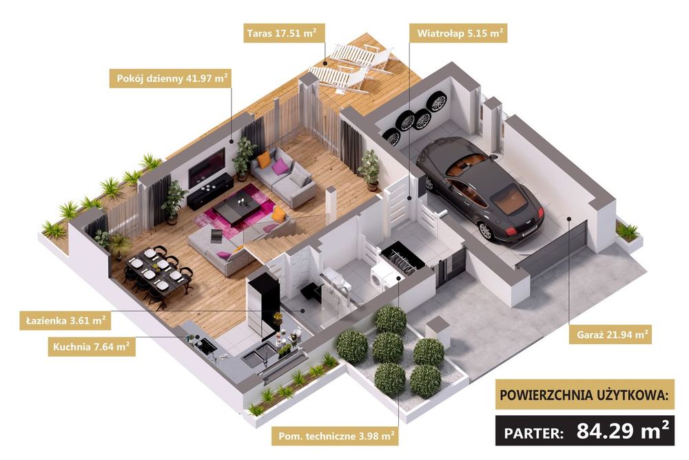 Dom premium 179,6 m² | działka 500 m² | Ełk | Bema Residence