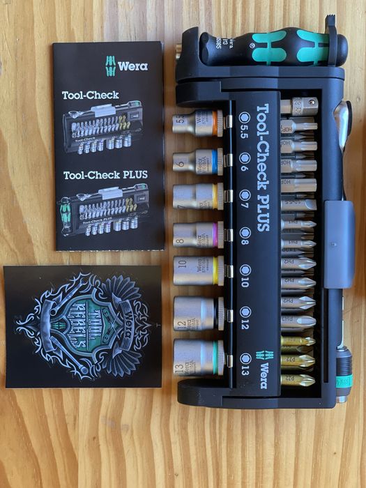 Wera 056490 39pce 1/4"Dr Tool Check Plus Набор инструментов