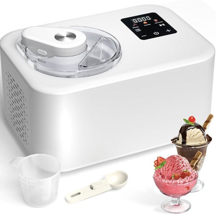 Компресорна автоматична морозивниця 1.2 л (Ice Cream Maker with Compressor 1.2L) з вбудованим компресором