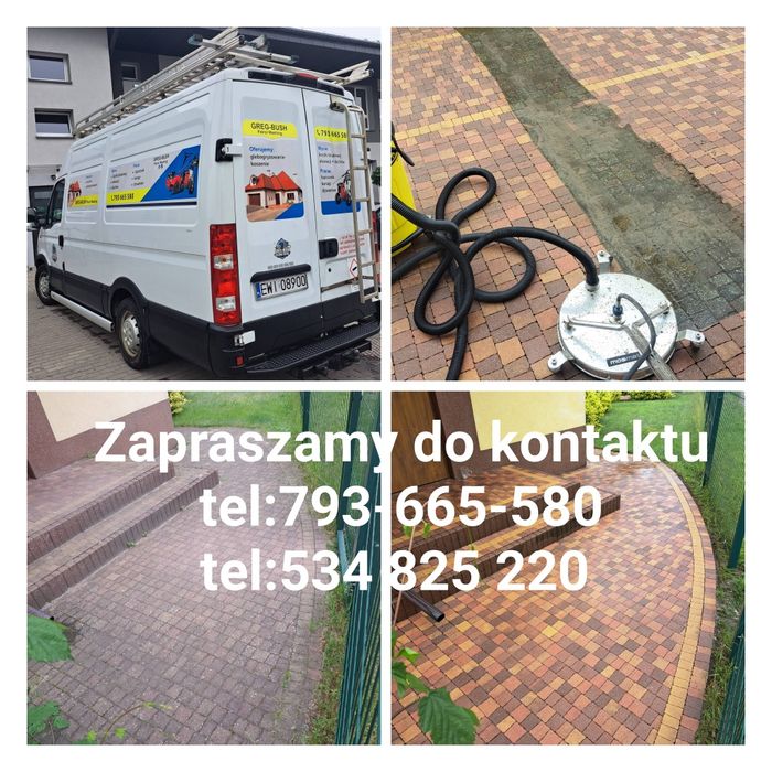 Mycie kostki brukowej elewacji dachów Greg-Busch Patrol Washing