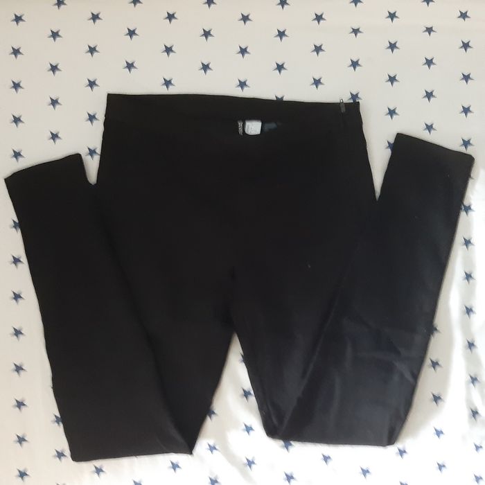 Spodnie h&m czarne jeansy rurki