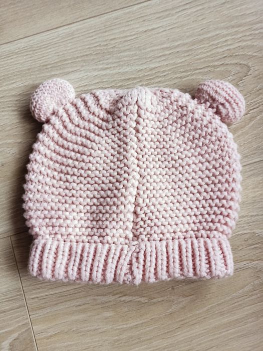 Czapka dziewczęca różowa kotek 48/50