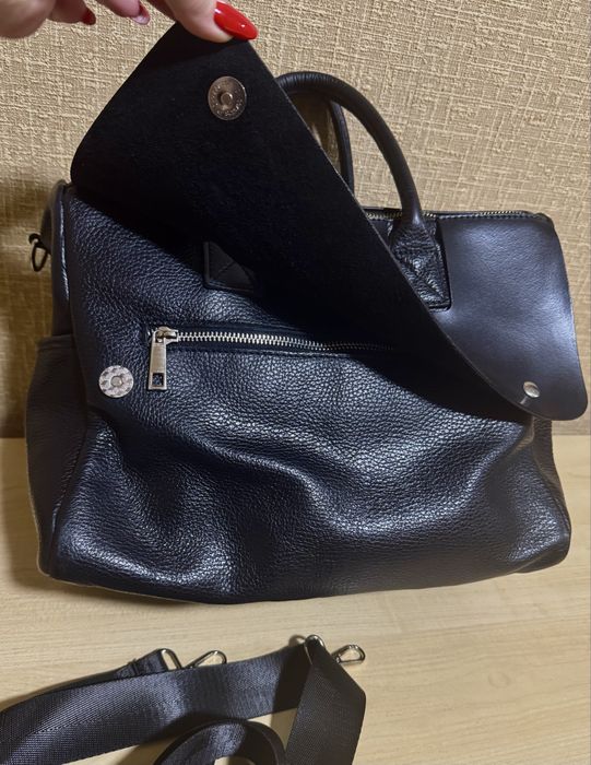 Сумка-саквояж натуральная кожа, Италия