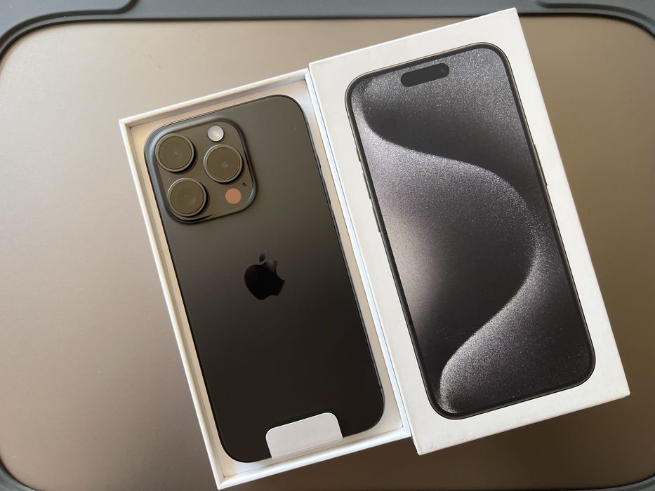 【美品】iPhone15 ProBlack Titanium 128G IPhone 15 Pro Black Titanium 128GB Фіз сім: 34 500 грн