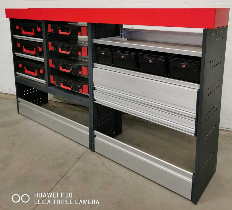 Regał zabudowa serwisowa walizki WURTH Vito Vivaro Trafic Custom