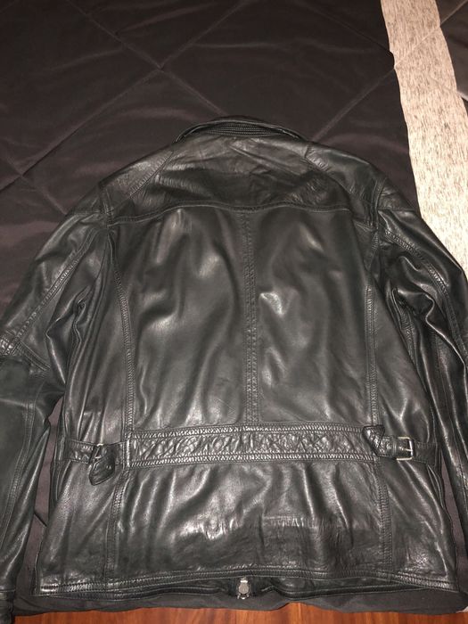 casaco massimo dutti pele verdadeira