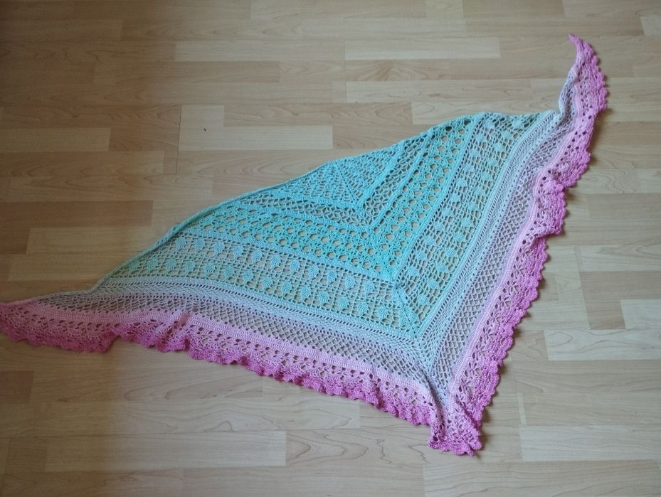 Chusta szal szydełkowe hand made