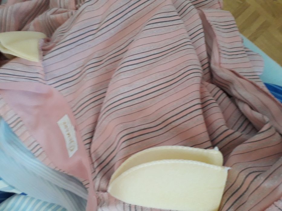 Bluzka rozowa krotkirekaw elegancka kardigan vintage emark narzutka xl