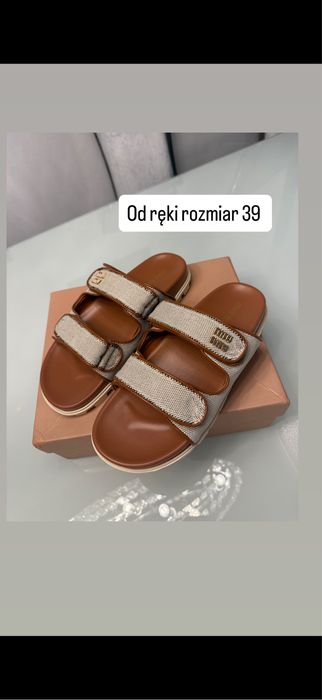 Klapki damskie miu miu