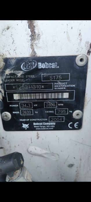 Bobcat pá carregadora S175