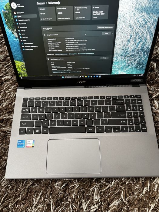 Acer Extensa 15 i5-1235U 16Gb Ram 512SSD nowy Iris Xe Laptop i7 Ryzen