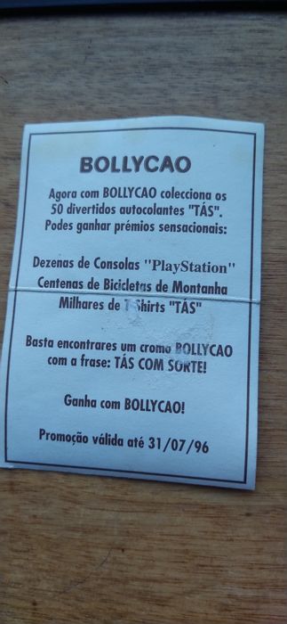 Cromo da coleção Tás