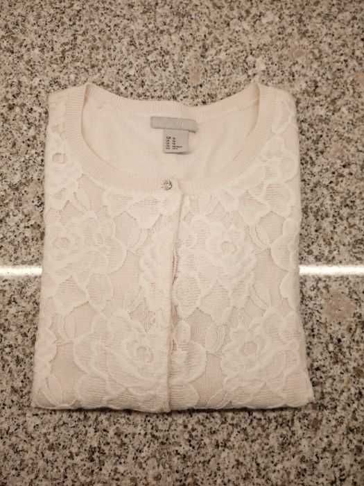 H&M Girls' Lace-Knit Jacket for Ages 7 to 10