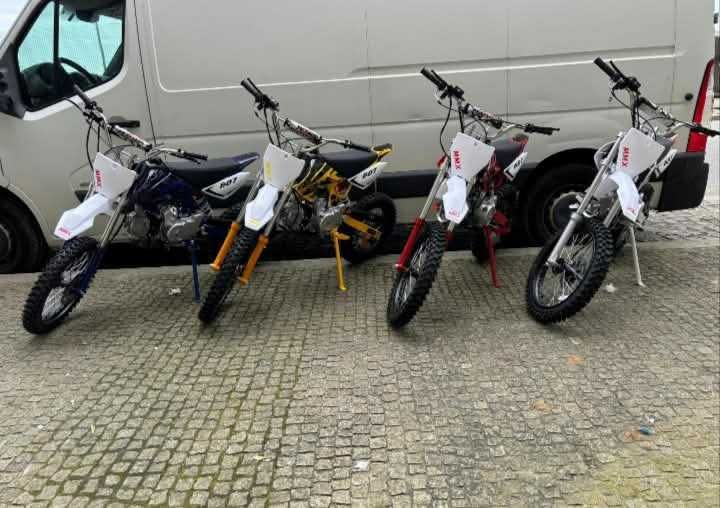 Motos cross pitbike 125 4 tempos a gasolina