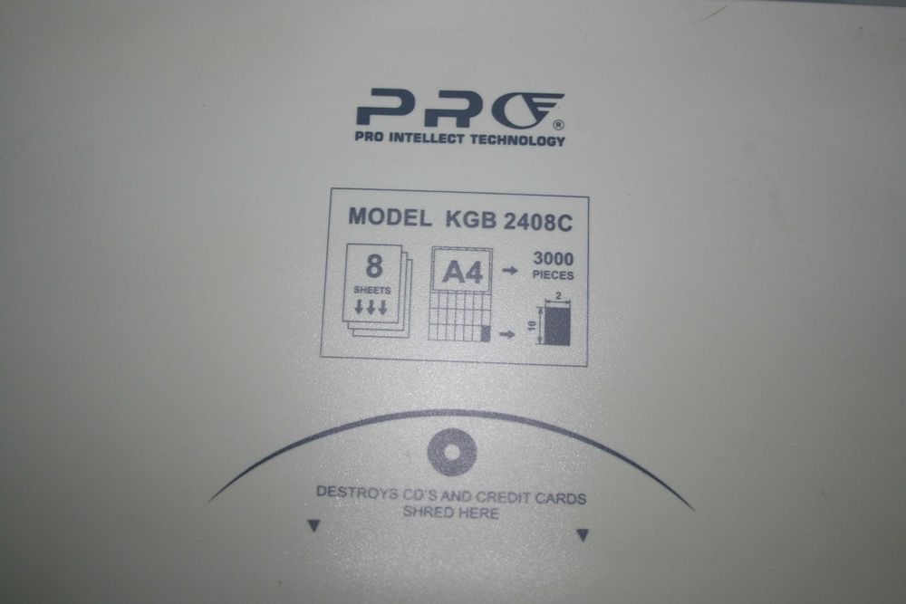 Шредер PRO KGB 2408 C + CD