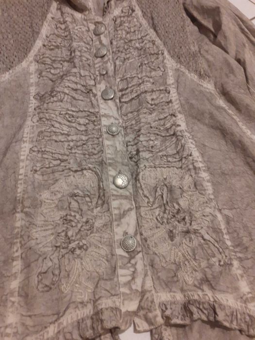 Koszula ciekawa jasny beż unikatowa