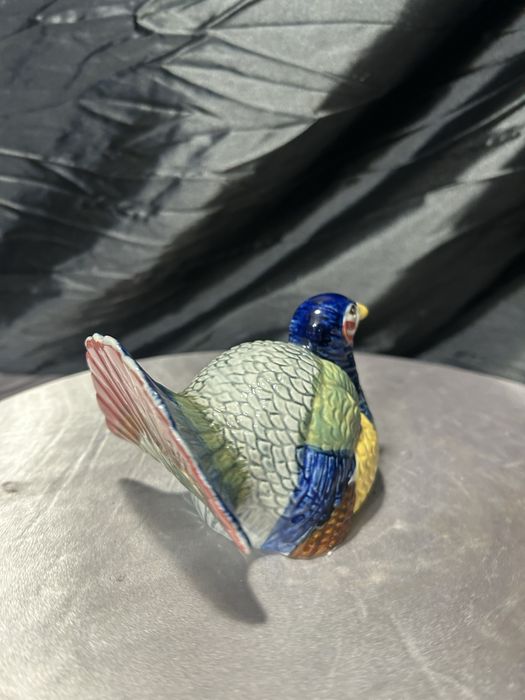 Porcelanowa kuropatwa – ręcznie malowana – figurka dekoracyjna