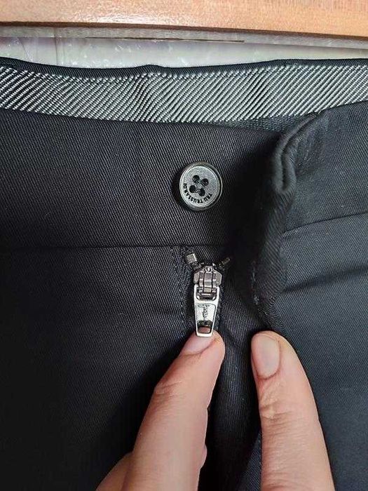 чёрные брюки стрейч Trussardi / 50-52рр (см. замеры)