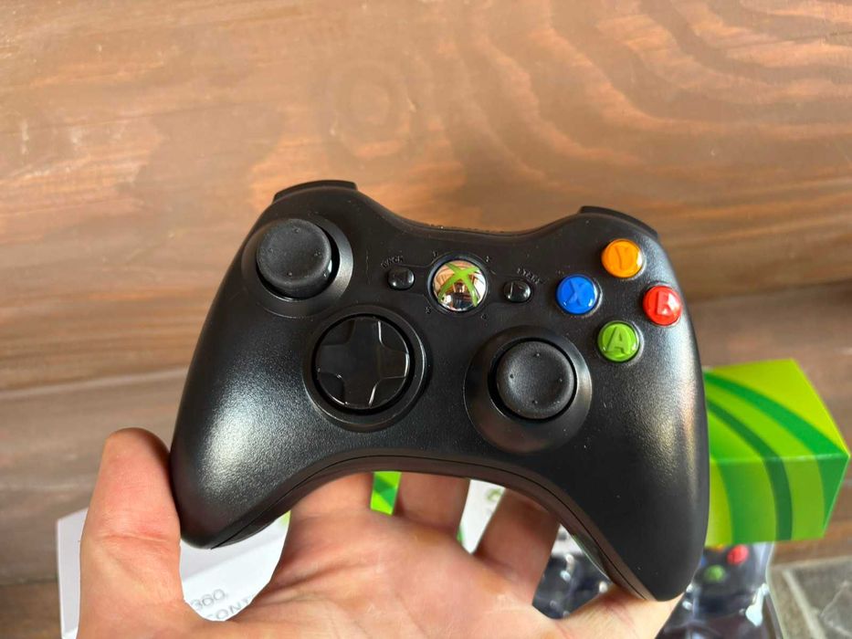 Геймпад джойстик Xbox 360 Black Wirless Беспроводной оригинал +reciver