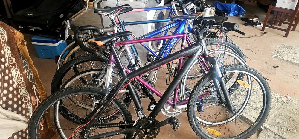 Varias bicicletas a venda.