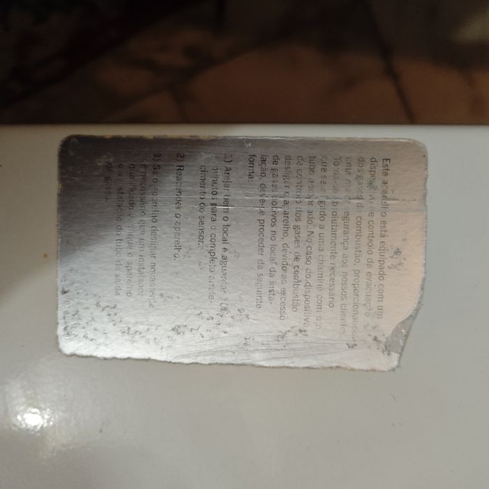 Esquentador da Vulcano