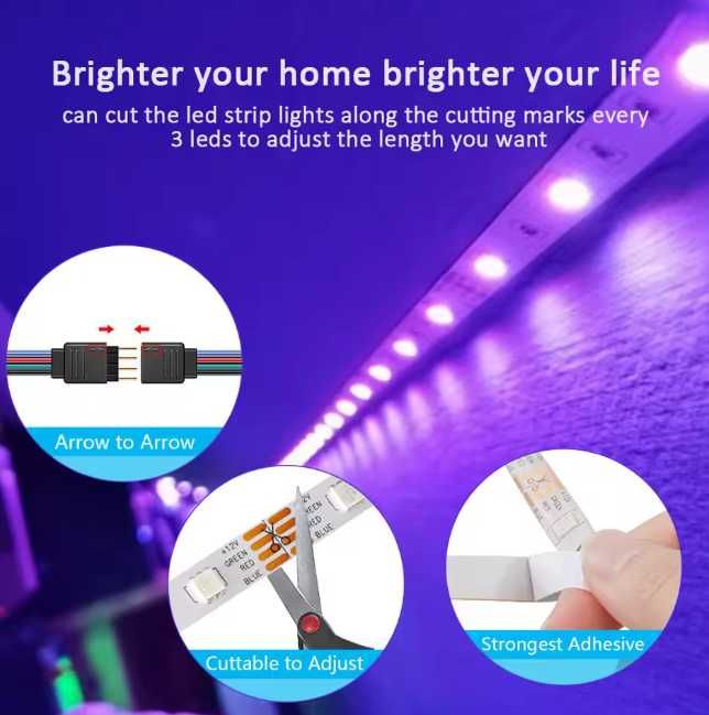 Tiras de Luz LED RGB - Alta qualidade