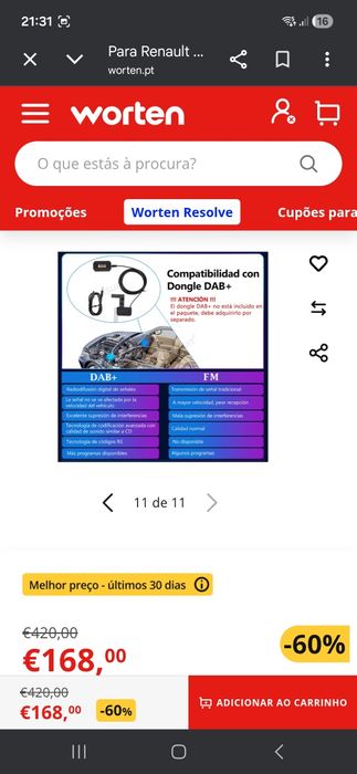 Rádio com Bluetooth  android