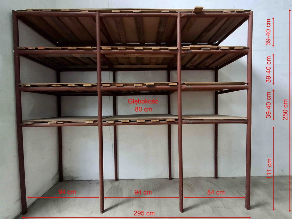Regały spawane - 4 szt.