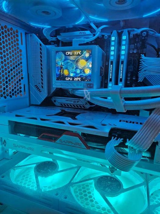 PC Gaming & Workstation Custom White - Ryzen 7 | RX 7800 XT Pure