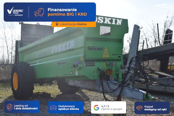 Joskin SIROKO  KUTNO [14701] rozrzutnik, WOM, gotowy do pracy, fv23%vat.