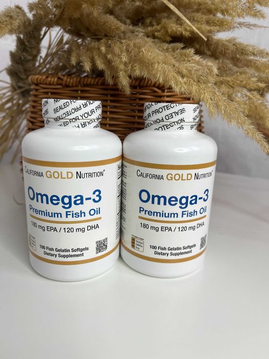 Омега 3 California Gold Nutrition (100 капсул)
