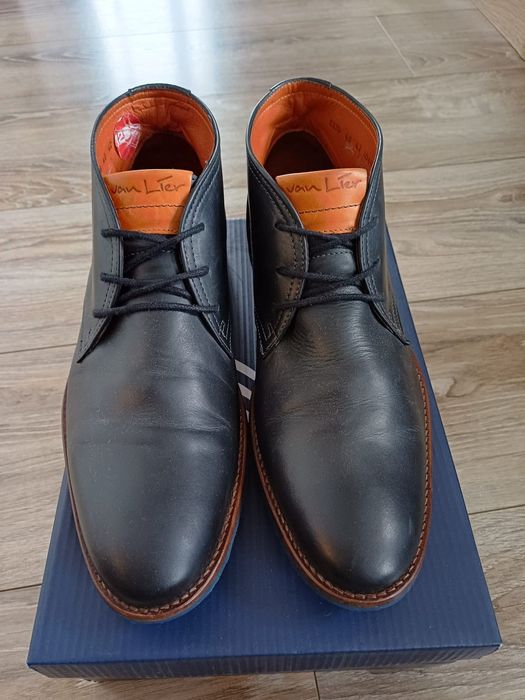 Buty męskie skórzane Van Lier rozm 42 wkładka 27,5cm.
