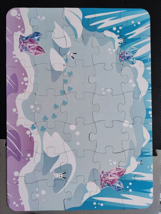 Klocki drewniane zamek lodowy trefl