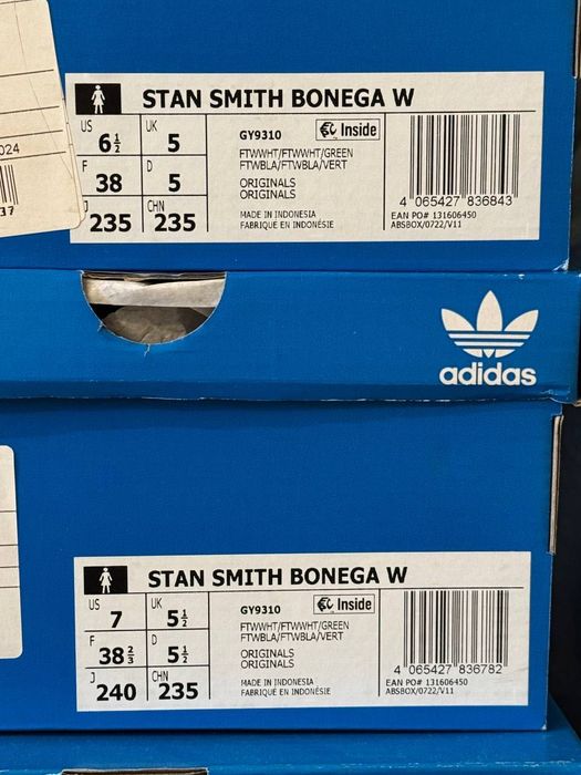 Кеди Adidas Originals Stan Smith Bonega GY9310 37-38 Оригінал Жіночі