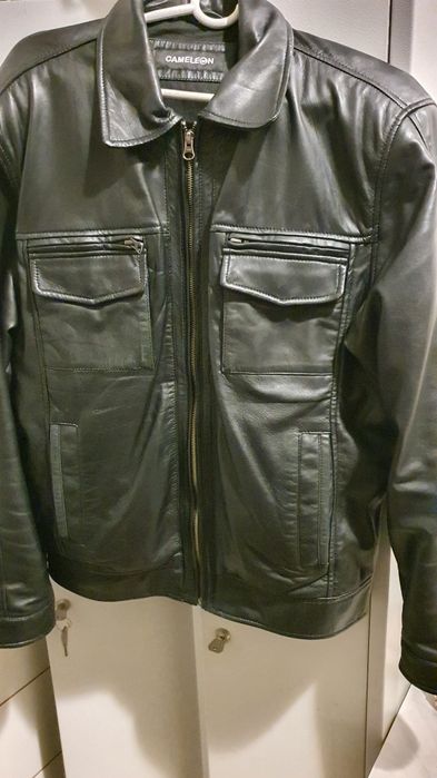 Kurtka skórzana męska