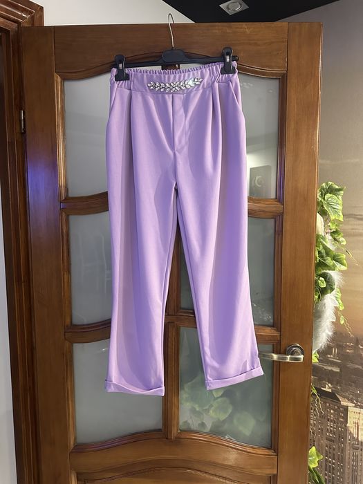 Spodnie letnie lila