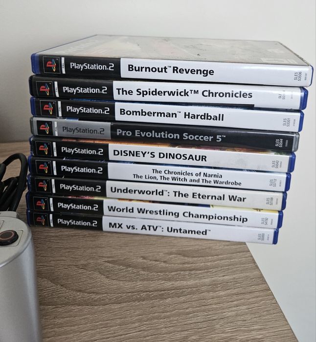 Konsola PlayStation 2 FAT Silver +Pady Gry